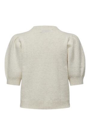 Only Only onlrica life 2/4 pullover ex knt 15318551 Trui korte mouw birch w. melange