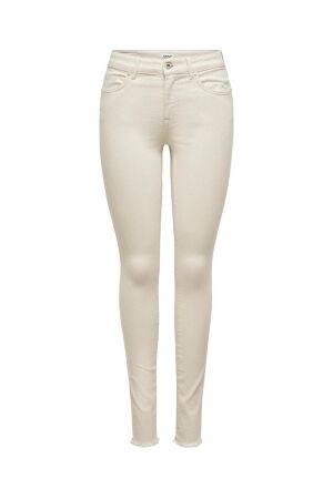 Only Only onlblush mid sk ak rw dnm dot019 noos 15218655 Skinny fit ecru