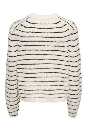 Only Only onlbase l/s o-neck pullover knt noos 15285227 Trui jet stream black