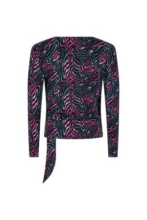 Lofty Manner Lofty Manner top vida ol55 T-shirt Lange mouw 463 multi zebra print