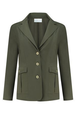 Helena Hart Helena Hart 7442 - blazer cargo transfer Blazers olijf