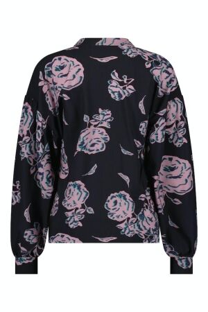 Studio Anneloes Studio Anneloes jolene flowerfield top 09274 T-shirt Lange mouw 6947 dark blue/grape