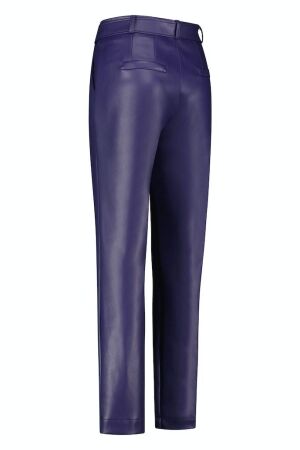Studio Anneloes Studio Anneloes mita faux leather trousers 09270 Broek 3800 deep purple