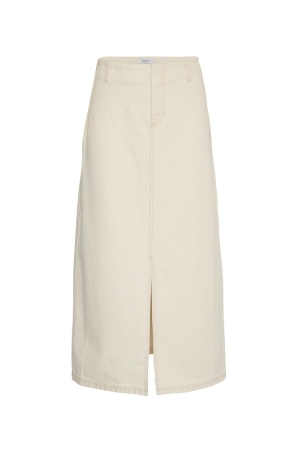MSCH Copenhagen MSCH Copenhagen mschphelina ida hw denim skirt 18271 oatmeal