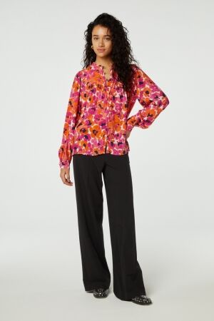 Fabienne Chapot Fabienne Chapot resa blouse clt-39-bls-ss24 Blouse 0040 pink candy/mandarin