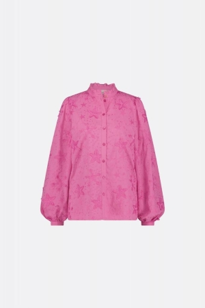 Fabienne Chapot Fabienne Chapot jonny blouse clt-56-bls-ss24 Blouse 7020 pink candy