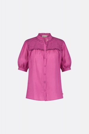 Fabienne Chapot Fabienne Chapot tootsie ss blouse clt-14-bls-ss24 Blouse 8315 cassis