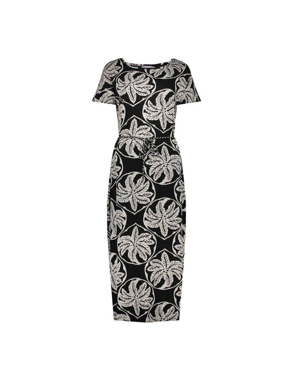 Geisha 47212 20 dress Jurk 999 black off white Expresswear