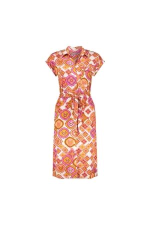 Geisha Geisha 47232-20 dress Jurk 720 sand/fuchsia