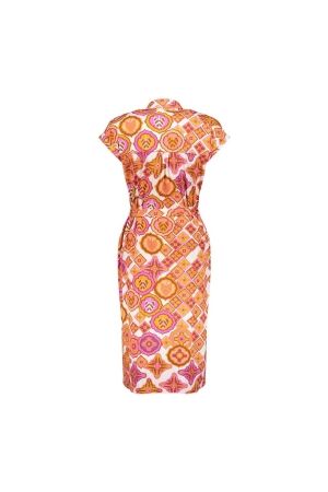 Geisha Geisha 47232-20 dress Jurk 720 sand/fuchsia