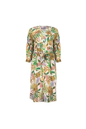 Geisha Geisha 47230-20 dress Jurk 10 off-white/emerald/pink