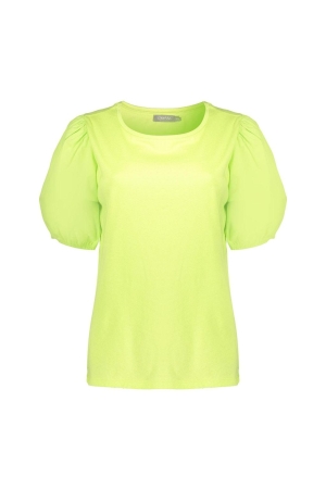 Geisha Geisha 42103-41 t-shirt balloon sleeves T-shirt Korte mouw 540 lime