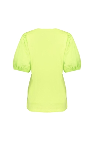 Geisha Geisha 42103-41 t-shirt balloon sleeves T-shirt Korte mouw 540 lime