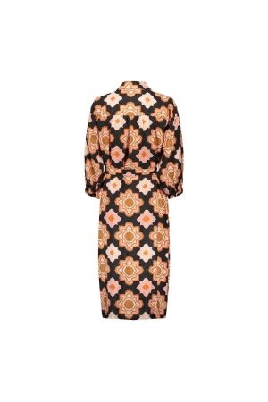 Geisha Geisha 47203-20 dress Jurk 999 black/orange