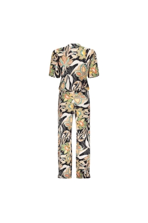 Geisha Geisha 41105-60 amy jumpsuit straight leg aop Jumpsuit 515 pr.07-24-1 emerald/orange