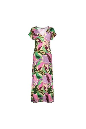 Geisha Geisha 47135-60 jane dress long aop 300 pr.08-24-1 lilac/green