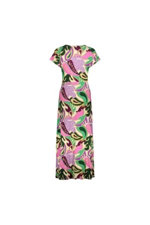 Geisha Geisha 47135-60 jane dress long aop 300 pr.08-24-1 lilac/green