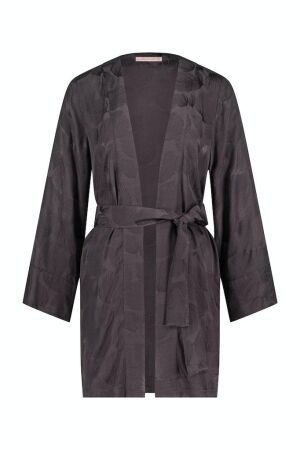 Studio Anneloes Studio Anneloes kara jacquard kimono 09339 T-shirt Lange mouw 8600 aubergine