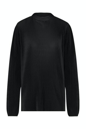 Studio Anneloes Studio Anneloes ayla plisse top 09368 T-shirt Lange mouw 9000 black 9000 black