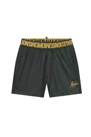 Malelions Malelions mm3-ss24-31 venetian swim shorts Zwembroek 445 dark green/gold