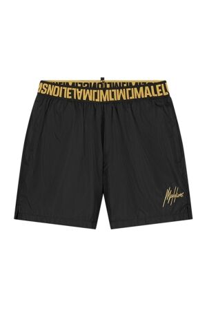 Malelions Malelions mm3-ss24-31 venetian swim shorts Zwembroek 908 black/gold