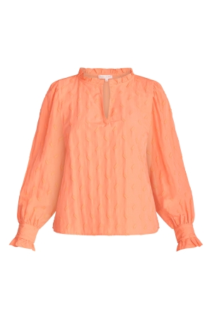 Maicazz Maicazz sp24.20.005 iva T-shirt Lange mouw apricot