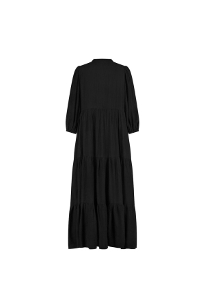 Nukus Nukus sabrina dress vneck ss24123 Jurk 5 black