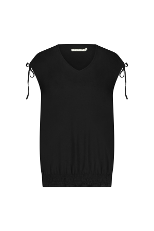 Nukus Nukus smoke top ss240182 T-shirt Korte mouw 5 black