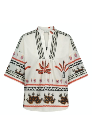 Nukus Nukus nina top lena ss240189 T-shirt Korte mouw 17 off white