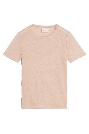 Josh V Josh V neomay jv-2402-1102 T-shirt Korte mouw 094 peach glitter