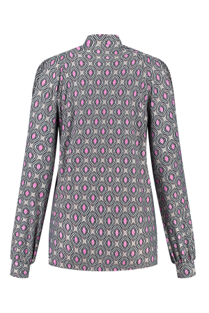 Helena Hart Helena Hart 7575disc top harley print disc T-shirt Lange mouw pink