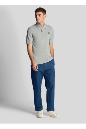 Lyle & Scott Lyle & Scott sp400vog plain polo shirt Poloshirts a19 slate blue