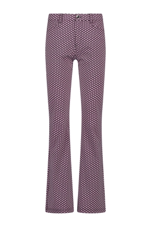 Tramontana Tramontana q01-11-102 trousers travel little diamonds Broek 009998-printblacks