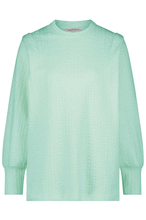 Tramontana Tramontana q15-11-401 top shoulder detail T-shirt Korte mouw 005700-mint