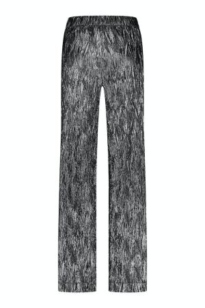 Studio Anneloes Studio Anneloes frankie shiny plisse trousers 08385 Broek 0001 silver