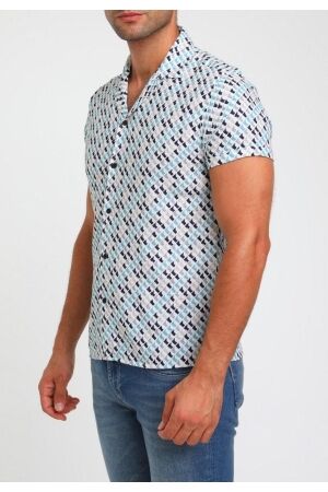 Gabbiano Gabbiano 334545 shirt ss Overhemd 599 sea green