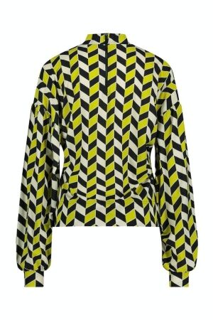Studio Anneloes Studio Anneloes julita arrow top 09396 T-shirt Lange mouw 9029 black/lime