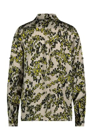 Studio Anneloes Studio Anneloes bobby satin coffee blouse 09397 Blouse 1429 kit/ lime
