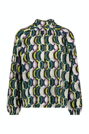 Studio Anneloes Studio Anneloes ella big waves top 09413 T-shirt Lange mouw 9997 multi color