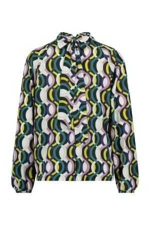 Studio Anneloes Studio Anneloes ella big waves top 09413 T-shirt Lange mouw 9997 multi color