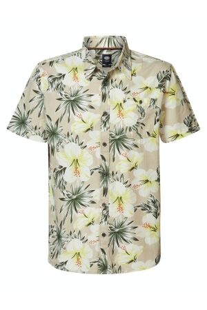 Petrol Petrol m-1040-sis418 shirt long sleeve aop Overhemd 0007 antique white
