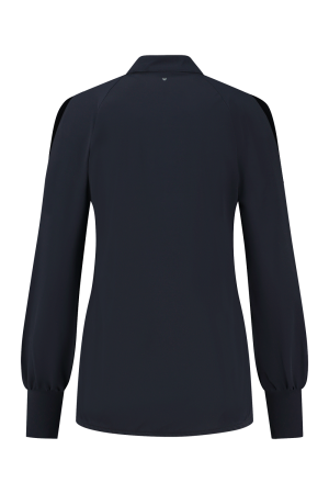 Helena Hart Helena Hart 7574 top harley transfer T-shirt Lange mouw marine