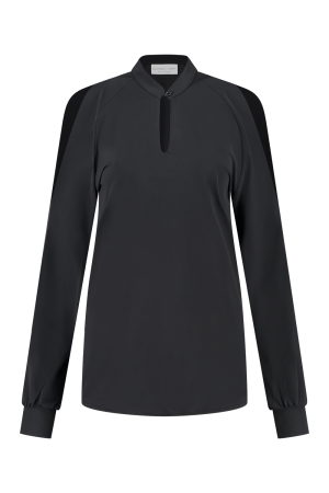 Helena Hart Helena Hart 7574 top harley transfer T-shirt Lange mouw zwart