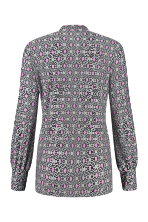 Helena Hart Helena Hart 7470disc top just print disc T-shirt Lange mouw pink