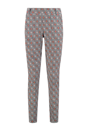 Helena Hart Helena Hart 7510disc broek chino print disc Chino abrikoos