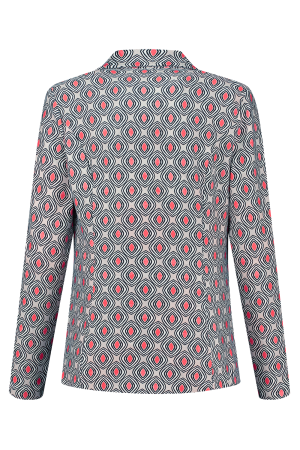 Helena Hart Helena Hart 7531disc blazer jake print disc Blazers abrikoos