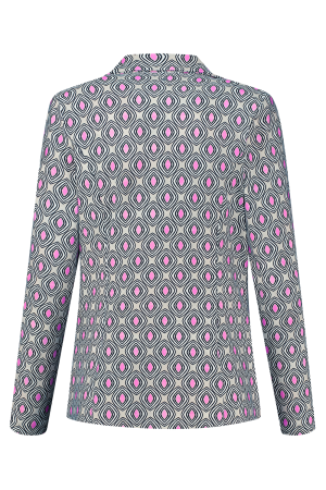Helena Hart Helena Hart 7531disc blazer jake print disc Blazers pink