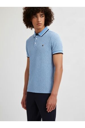 J&J Premium J&J Premium jprpaulos play aop blu. ss polo 12154548 Poloshirts dutch canal