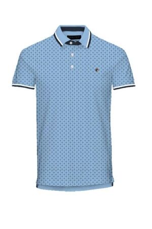 J&J Premium J&J Premium jprpaulos play aop blu. ss polo 12154548 Poloshirts dutch canal