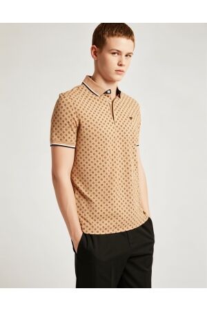 J&J Premium J&J Premium jprpaulos play aop blu. ss polo 12154548 Poloshirts peach nougat